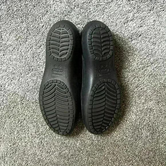 Croc Black Mary Janes Size W 11 - Picture 2 of 4